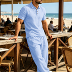 Men Linen Two Piece Set