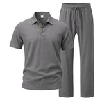 Men Linen Two Piece Set