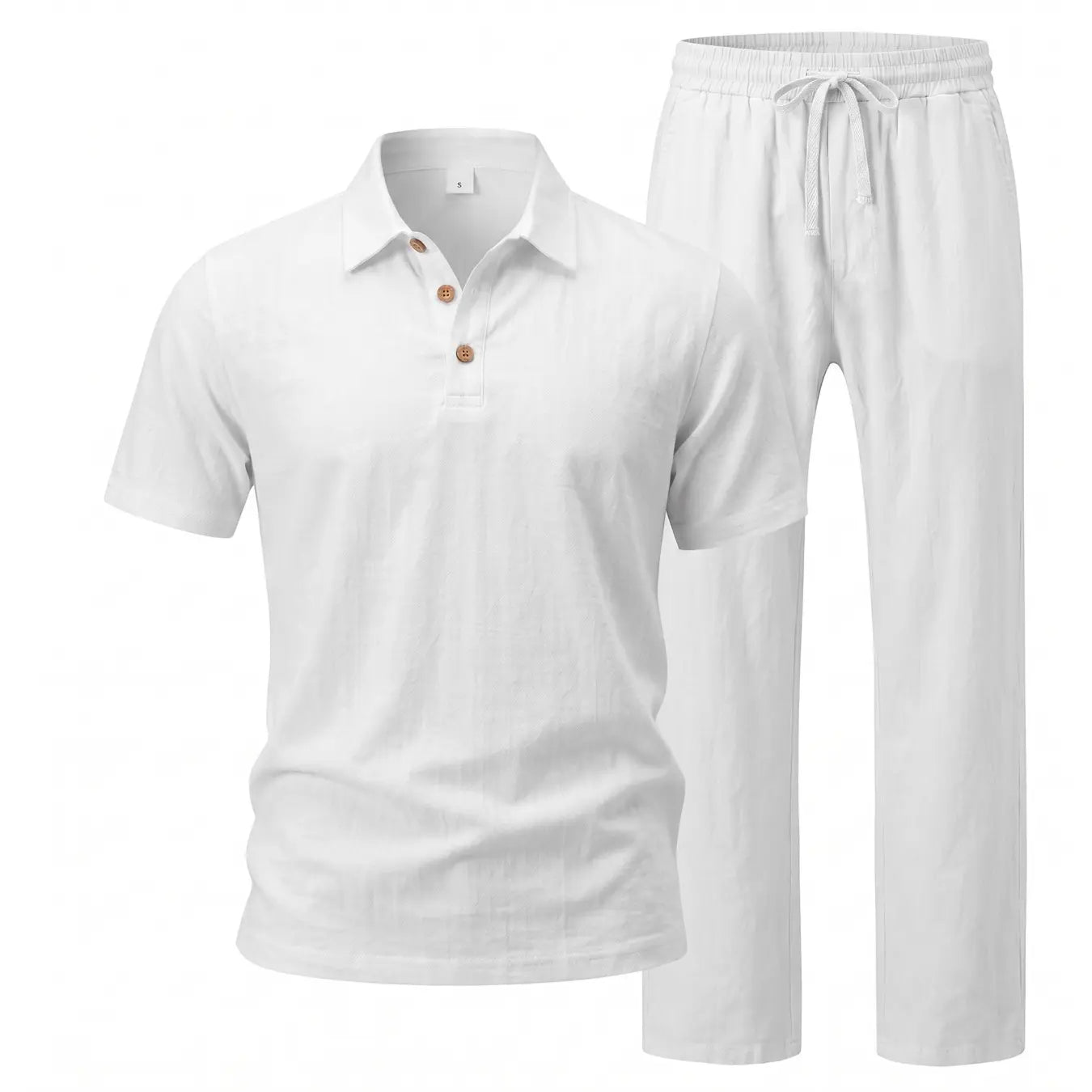 Men Linen Two Piece Set