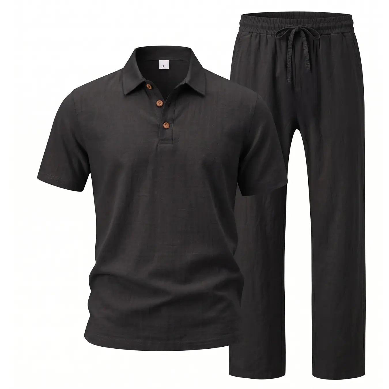 Men Linen Two Piece Set